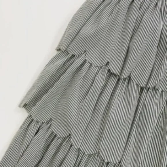 SALE Marc Jacobs Striped Tiered Scallop Trim Dress - Picture 5 of 10